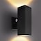 Luxrite Dusk to Dawn LED Modern Outdoor Wall Light 10in up/Up and Down 3CCT 3000K-5000K 15/20/24W IP65 ETL LR40345-1PK - alternate 1